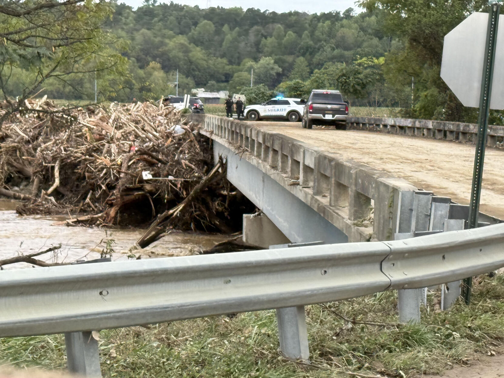 Hurricane Helene Bridge in Newport